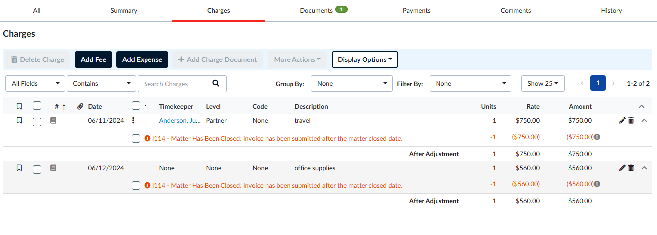 Fixing Rejected Invoices – CounselLink Law Firm